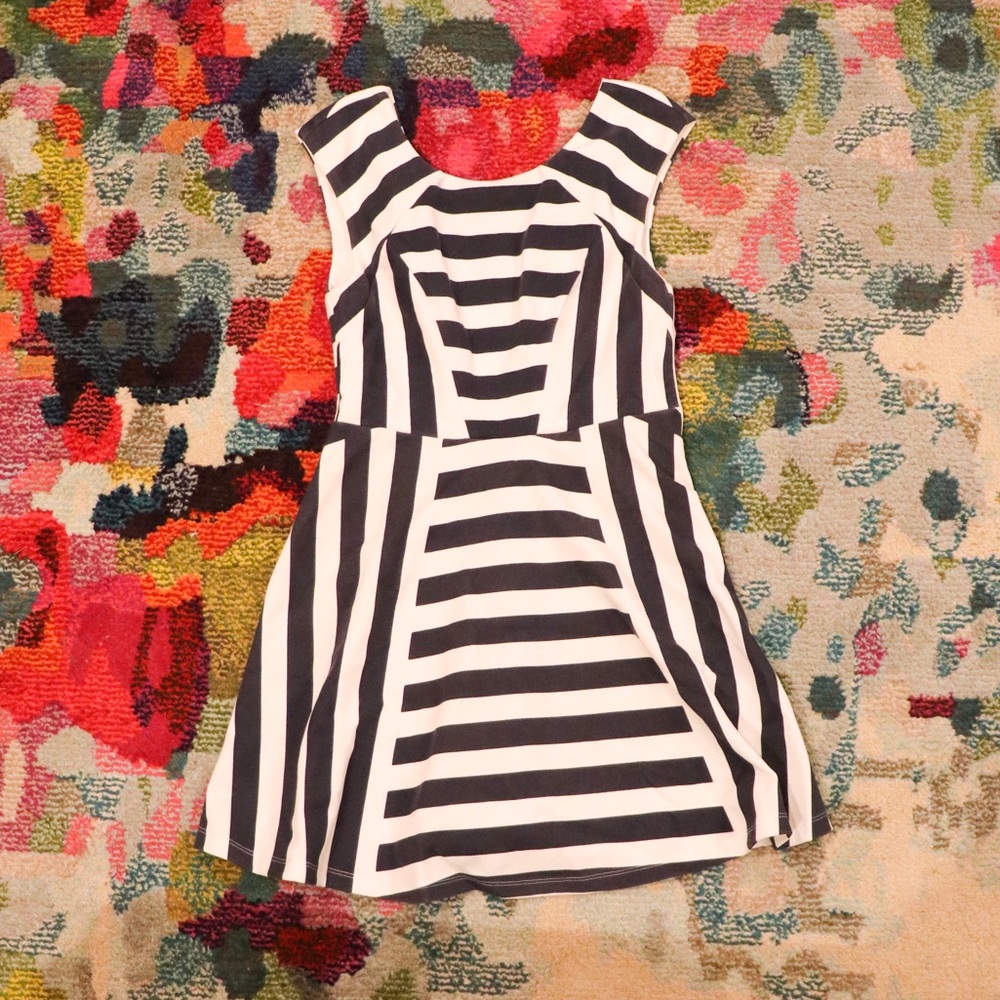 Navy/White Stripe Dress